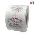 1.5 inch 500pcs/roll Waterproof Candle Warning Label Candle Container Stickers. 