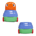 3 in 1 Potty Seat Push Car For Kids Commode Train with Potty Seat Topper For Toddler Training and Beyond Easy to Empty and Clean Space Saving Push Car Splash Protector Mama Love Potty Car Available in ASSORTED COLORS. 