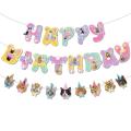 PinShang Cat Birthday Party Decorations Happy Birthday Cat Head Banner Cake Toppers 12inch Latex Balloons Set For Cat Birthday Party. 