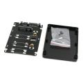 【3C VictoryEagle Store】Mini mSATA 2.5" SATA Hard Disk Enclosure Case Converter Adapter Blacm Color. 