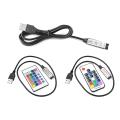 USB IR RF RGB Remote Controller for LED SMD 5050 2835 RGB Strip light 5V Wireless LED controller 3 24 17 keys for Tape ribbon. 