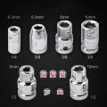 Ratchet Socket Adapter Universal Socket Hex Bit Holder Converter Wrench Tools MJ. 