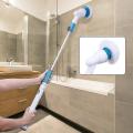 Household Electric Scrubber Brush Adjustable Turbo Cleaning Tool Waterproof Cordless Transparent Bathroom Kitchen. 
