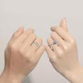 Luxurious Couple rings Elegant Delicate  Stackable rings Shiny Brilliant Wedding rings for Wedding Engagement Anniversary Couple Gift. 
