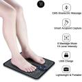 EMS Foot Massager Pad Reflexology Foot Acupoint Massage Muscle Stimulation Improve Blood Circulation Relief Pain USB Rechargeabl. 