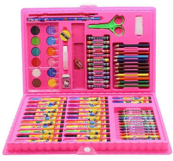86 Pcs Multi Coloring set 86 PCS Color Kit / Set With Button Box Best Quality for kids