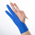 New Solid Color 2 Fingers Glove For Writing Designer Elastic Anti Touch Drawing Glove Right And Left Hand Drawing Tablet Glove. 