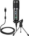Ansinna USB Computer Microphone with Tripod, Plug and Play Condenser Recording PC Microphone for_Mac & Windows, USB Studio Microphone. 