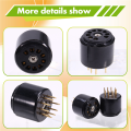JDXHLAU 10PCS 9Pin Tube Socket Test Saver for 6DJ8 12AX7 ECC83 12AU7 ECC82 EF86 6922 5670 Audio Amplifier. 