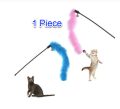 Cat Stick with Bell Interactive Toy Teaser Stick. 