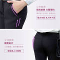Women's Trousers Professional Dress Pants Straight Mid-waist Work Trousers Black Suit Overalls Work Clothes Pants Suit Trousers. 
