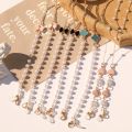 Korean Version of Four-Leaf Clover Pearl Bow Knot Necklace Anti-Lost Lanyard Female Fashion Mask Lanyard. 