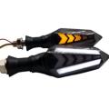Bike Indicator Slide Arrow Running Style With Lava DRL Red - Yellow 2 Pcs Set. 