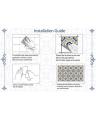 Techmanistan Pack Of 12 - Traditional Talavera Mediterranean Vintage Tile Stickers For Bathroom & Kitchen - 6x6 Inches each. 