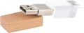 32GB USB 2.0 Flash Drive Novelty Wood Crystal Transparent Pen Drive LED Light Memory Stick Thumb Drives Data Storage Pendrive Gifts (32 GB, Crystal & Wood). 