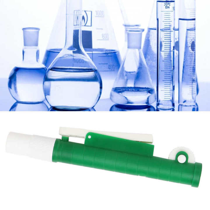 Pipette Filler Pump for Disposable Plastic and Glass Pipettes 10 ml Green