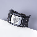 Viking Bracelet Punk Celtic Wolf Head Leather Bracelets For Men Jewelry. 