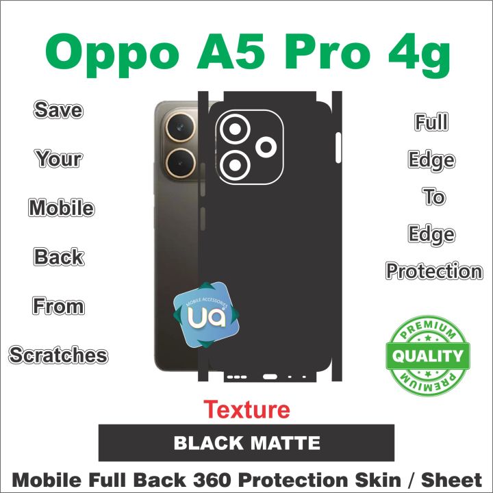 Oppo A5 Pro 4G full Back 360 Protection skin wrap / protection sheet with camera and 4 sides protection top quality