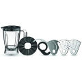 Moulinex 800W Easy Force Food Processor With 6 Attachments, +25 different functions FP247127 White. 
