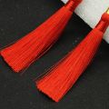 2022 New Anime VTuber Vox Akuma Earrings NIJISANJI EN Luxiem Red Tassel Ear Clips Unisex Cosplay Fashion Women Men Jewelry. 