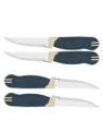 Tramontina Dynamic Utility Knife Set - Pack Of 4 - Blue. 