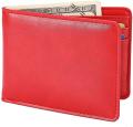 Leather Wallet For Men (RED). 