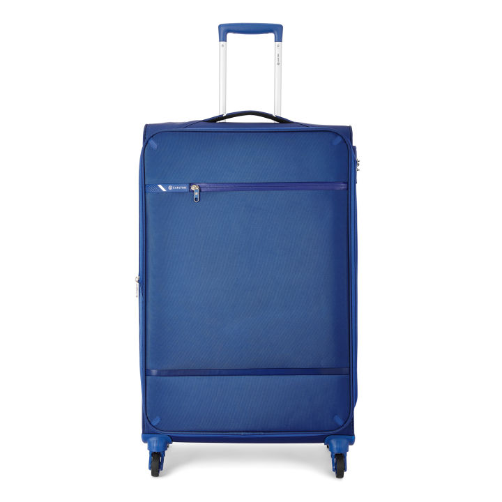 CARLTON AMBERLITE SOFT LUGGAGE EXPANDABLE SPINNER TROLLEY SUITCASE 77CM LARGE CHECK-IN LUGGAGE TROLLEY CASE THE LIGHTEST EVER 4 WHEELS WITH TSA FOR 23KG AND 30 KG ALLOWANCE