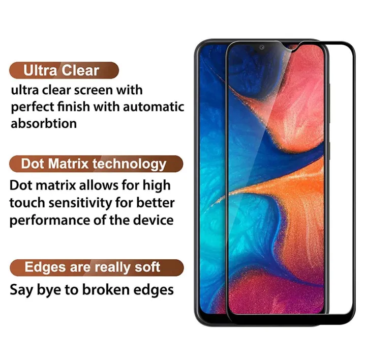 Samsung%20Galaxy%20A20%20Full%20Black%209D5D6D10D11D21D%20Tempered%20Glass%20Screen%20Protector%20Full%20Glue%20Edge%20To%20Edge%20For%20Samsung%20Galaxy%20A20%20-%20Image%207