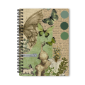 Mayfair Moments - Aesthetic Butterfly Spiral Notebook | A5 , A4 Sizes 200 pages | Aesthetic Girls Notebook | Vintage Diary. 