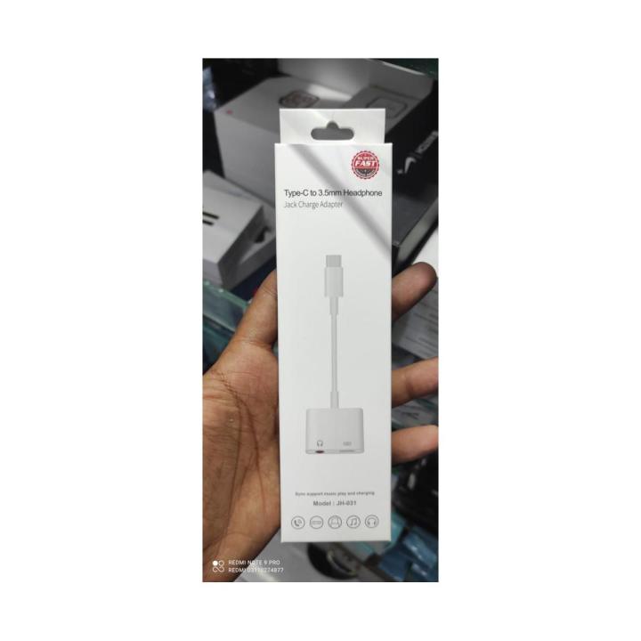 USB C to 3.5mm AUX Earphone Type-C Adapter 2-in-1 Fast Charge Type C 3.5 mm Headphones USB C Audio Jack Cable Converter