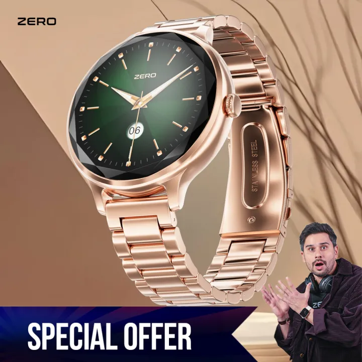 Zero%C2%AE%20Jewel%20Smartwatch%20for%20Women%20%7C%201.1"%20AMOLED%20Display,%20Bluetooth%20Calling,%20110+%20Sports%20Modes,%20Health%20Tracking%20%7C%20Diamond-Cut%20Design%20with%20Stainless%20Case%20%7C%20Best%20Lightweight%20Smartwatch%20for%20IOS%20&%20Android%20-%20Image%202