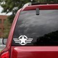 Star Design Car Sticker (White) for rear screen, Bumper, Bonnet, etc. Star Sticker,  Car Accessories, Stickers for Car, Car Modification, Car Decoration. 