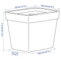 Bin with lid Ikea 3L. 