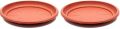 16 inches Pack of 2 Plastic Terra Cotta Round Plant Saucer Drip Trays Garden Pot Base. 