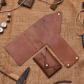 Minimalist Fold Wallet For Men - Genuine leather card holder wallet for men mini, small & slim wallet for men. 