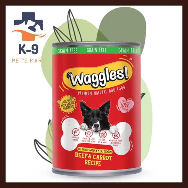 Waggles Dog Food | All Organic | Beef & Carrot | Beef & Pumpkin Gourmet Stew | Chicken & Sweet Potato