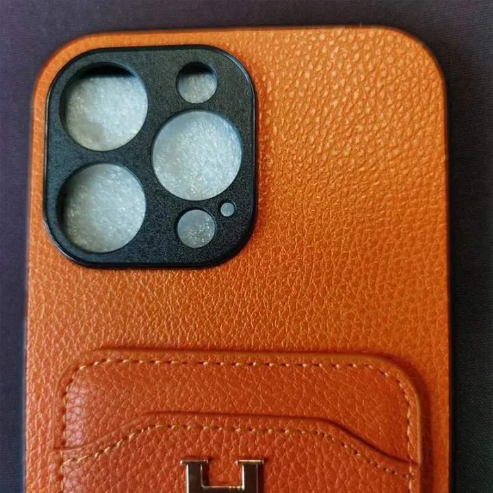 15%20promax%20Luxury%20design%20Metal%20H%20Leather%20Phone%20Case%20For%20iPhone%2013%2012%2011%2014%20Pro%20Classic%20orange%20Case%20For%20Galaxy%20S23%20Ultra%20VIVO%20Pppo%20-%20Image%204