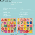Wooden Puzzle Children's Educational Toys, Letter Puzzles And Number Puzzles, Children's Educational Learning Toys wooden board for Kids Toddlers Preschool Early Learning Educational Toys for Kids, matching game. 