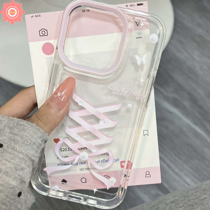 Lovely Butterfly Bow Knot Case for Infinix Smart 9 8 5 6 7 Pro Plus 8HD Hot 50i 40i 30i Tecno Spark GO 1 20 10 Pro 20C 10C Hot 9 8 10 11 30 12 Play Note 40 30 Pro 12 G96 Soft Case