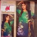 Unstitched summer lawn collection 3 piece suit for woman. 