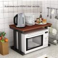Microwave Rack Extension Microwave Oven Rack Double Horizontal Kitchen Shelf Multi-Function Kitchen Storage Rack. 