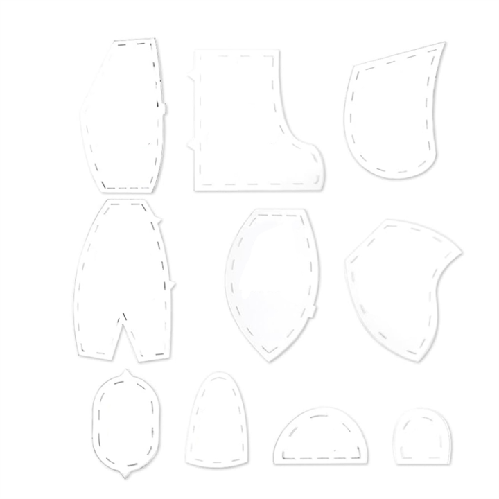 Memory Bear Template Ruler Set, Memory Bear Sewing Patterns Template ...