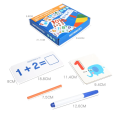 Treehole I Love Mathematics Learning Toys Sight Number Games Matching Number Puzzles Montessori Preschool Educational Toys for Kids Boys Girls Age 3+ Years Old. 