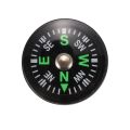 Oil Filled Button Compass - Ultra Compact 20mm - Mini SAS Survival Bushcraft - Black. 