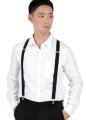Stretchable Black Suspender Gallus For Boys. 
