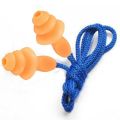 5Pcs Authentic Soft Silicone Corded Ear Plugs Noise Reduction Christmas Tree Earplugs Protective Earmuffs. 