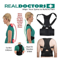 Doctor Posture Real Pain Reliever Belt Posture Corrector, Shoulder Back Support Belt for Men and Women unisex. 