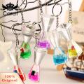Carat Sand Timer Key Ring Portable Liquid Hourglass Keychain with Metal Car Key Ring Holder Diy Backpack Decoration Pendant Ornament Birthday Gift. 