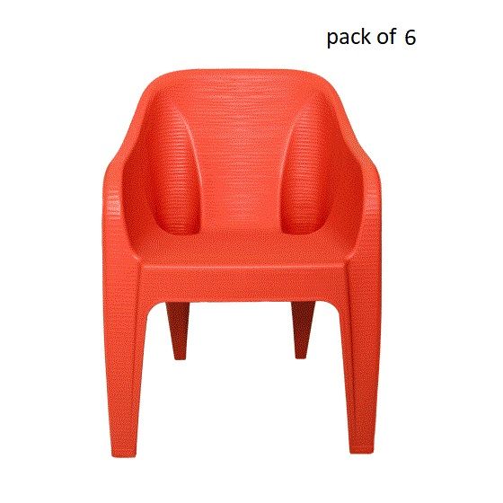 Boss Chair BP-630 Maharaja Chair Full Plastic (Pack of 6)
