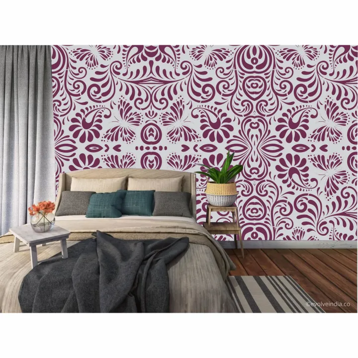 Foral%203d%20seamless%20Reusable%20Stencil%20For%20wall%20Painting%20Art%20DIY%20Home%20Decor,%20Album%20Crafts%20and%20Canvas%20-%20Image%205